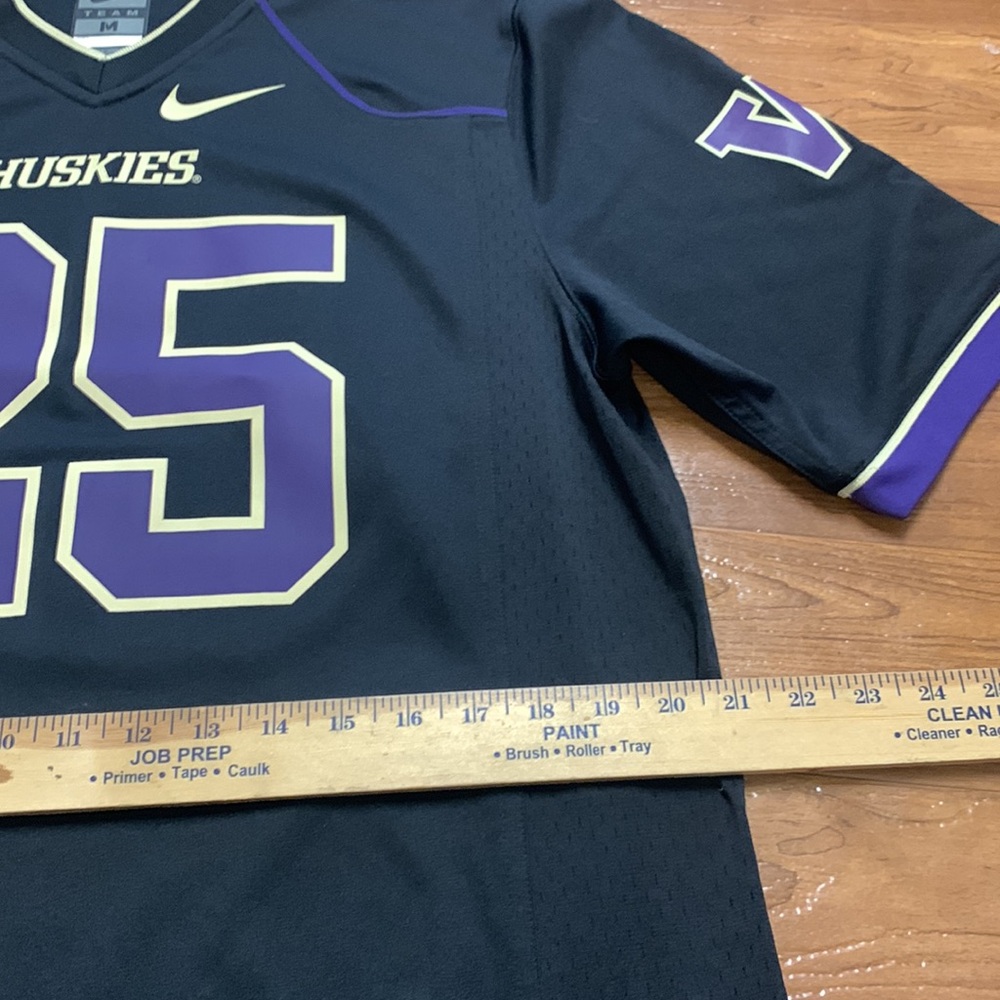 Nike Washington Huskies #25 Black & Purple Football Jersey - Picture 3 of 5
